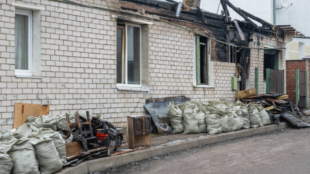 Professional Fire Damage Removal technician working in Preston, WA